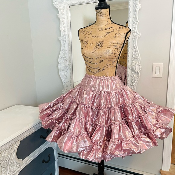 MeiLiMiYu Falda De Crinolina Sin Aros Para Mujer, 4 Capas, Vestido